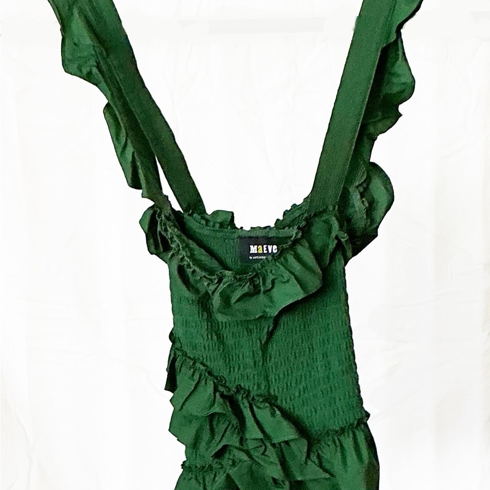 Maeve Emerald Ruffle Blouse
